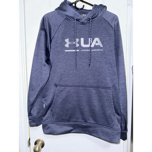 Men's Under Armour ColdGear Blue Grey Hoodie M